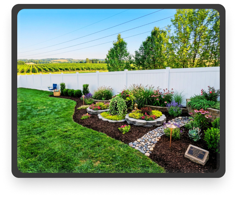 Fence installation by Thomas Fence Co